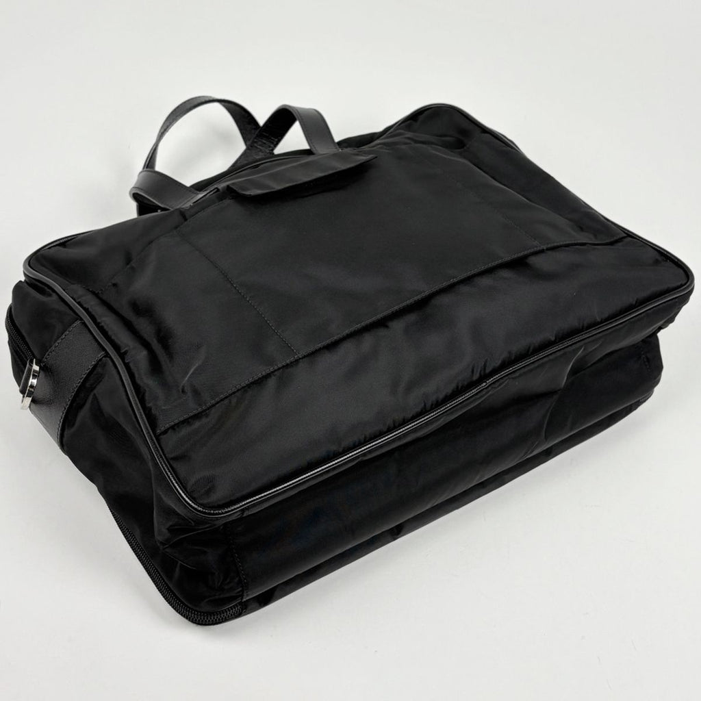 Prada Business 2-Way Briefcase Nylon Nero — view 2