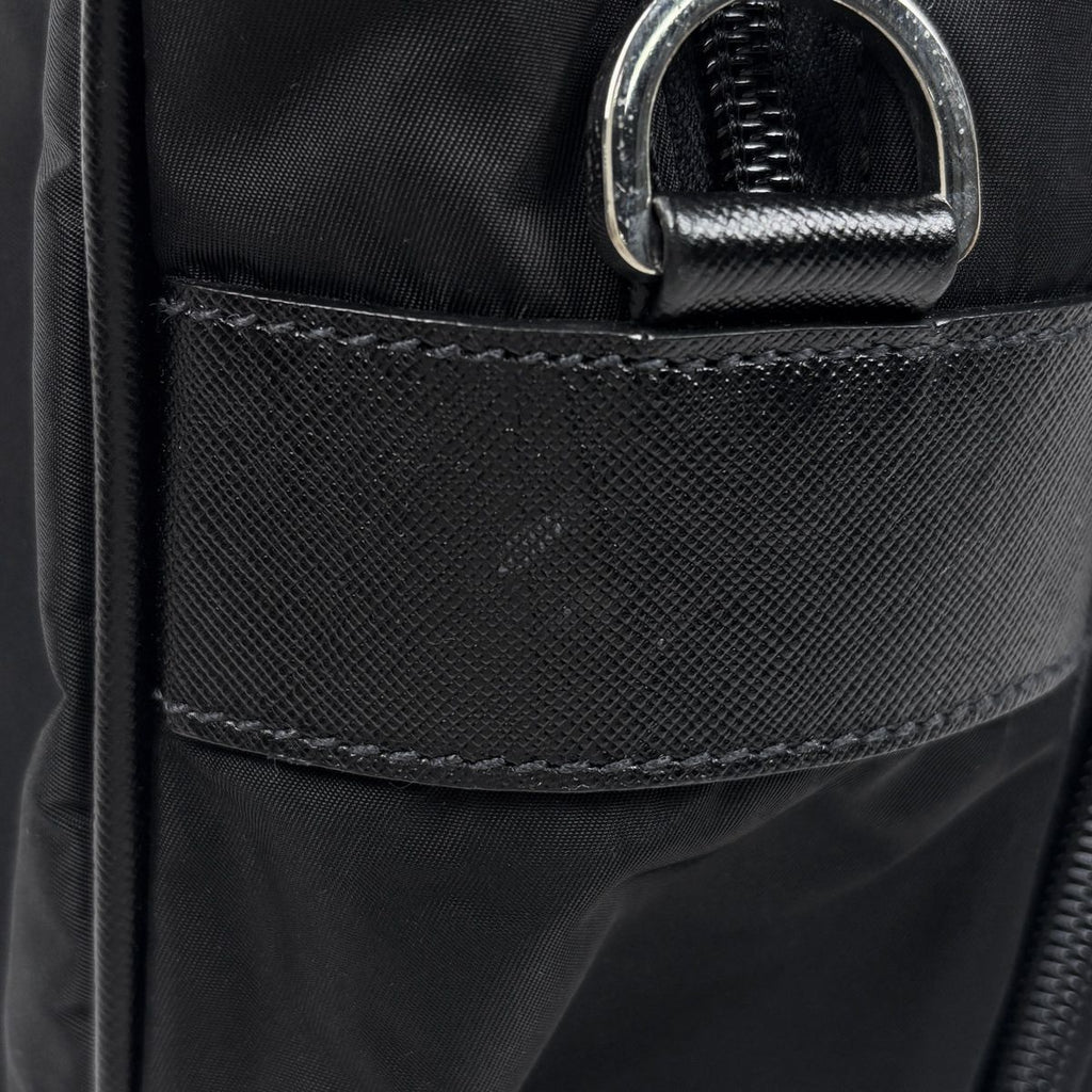 Prada Business 2-Way Briefcase Nylon Nero — view 4