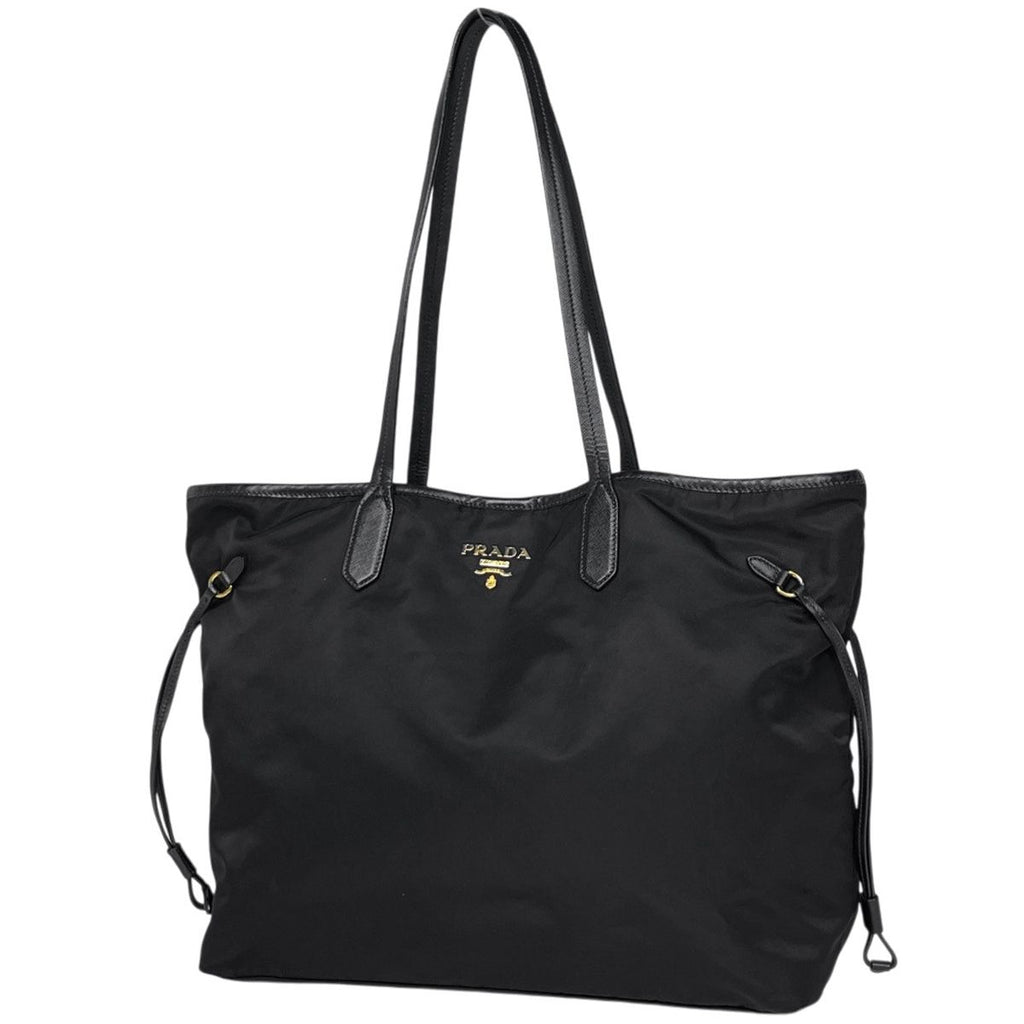Prada Logo Tote Nylon Nero