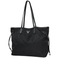 Prada Logo Tote Nylon Nero
