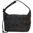 Loewe Cubby Small Handbag Anagram Canvas Black
