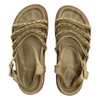 Chanel Chain Strap Sandals 37 Beige — view 4