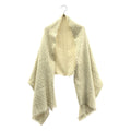 Louis Vuitton Etole Monogram Glitter Fringe Shawl Blanc Scarf