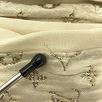 Louis Vuitton Etole Monogram Glitter Fringe Shawl Blanc Scarf — view 8