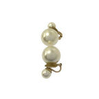 Dior Pearl Hoop Earrings Gold — view 2