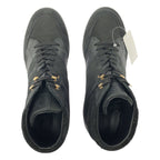 Louis Vuitton Monogram Suede High Cut Sneakers 39.5 Black — view 4