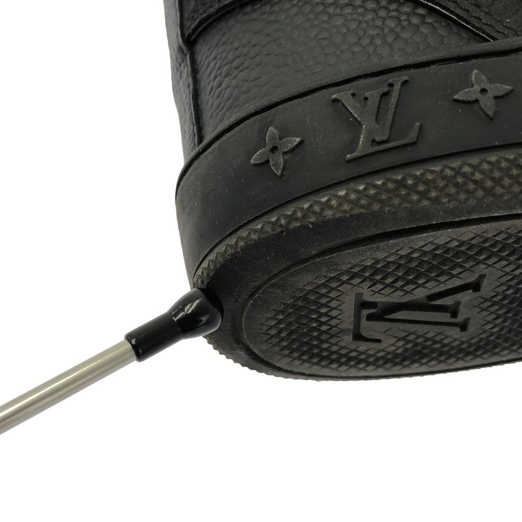 Louis Vuitton Monogram Suede High Cut Sneakers 39.5 Black — view 8