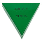 Bottega Veneta Plate Layered Triangle Earrings Gold Brown — view 6