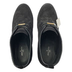 Louis Vuitton Monogram Wedge Sole Lace Up Shoes 38.5 Black — view 4