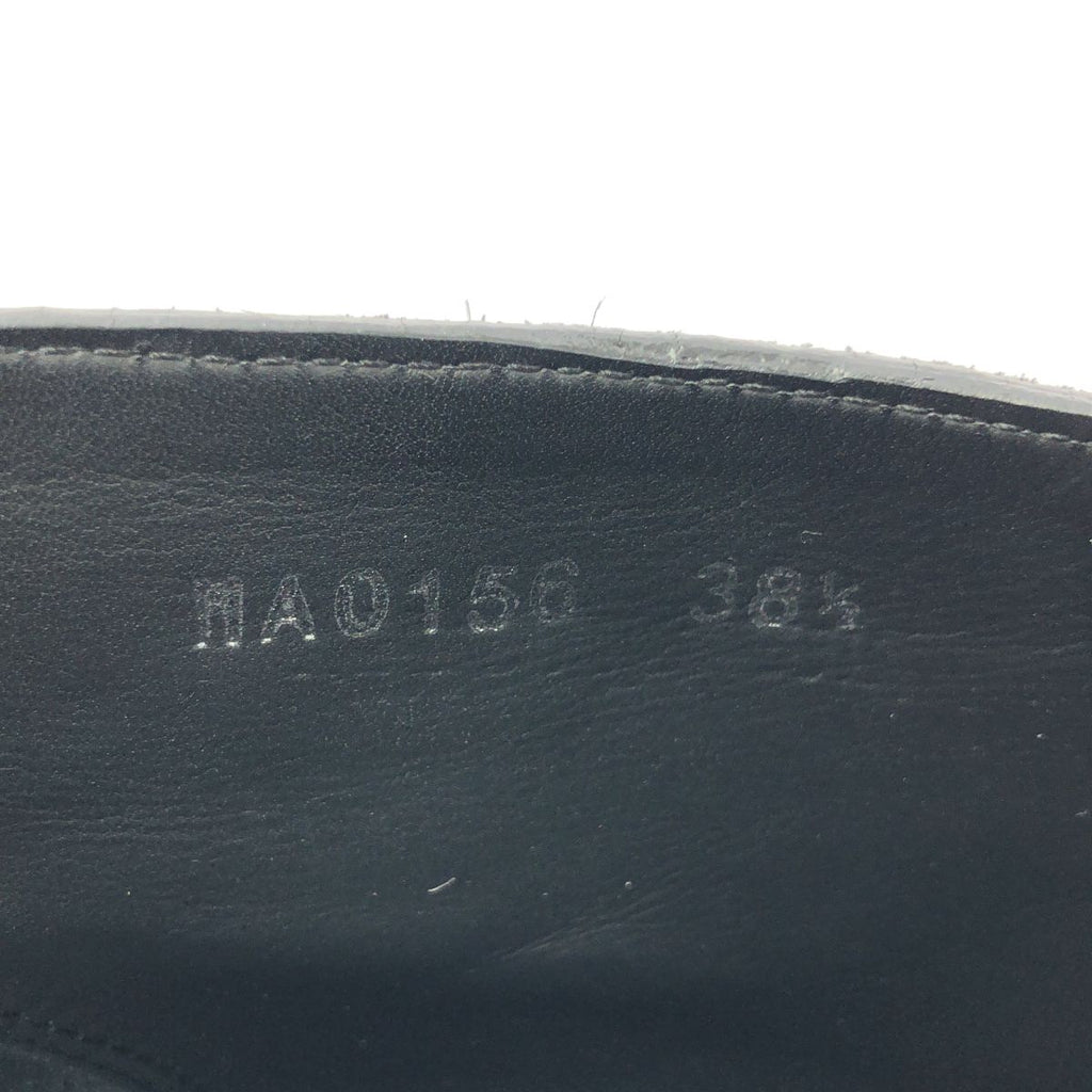 Louis Vuitton Monogram Wedge Sole Lace Up Shoes 38.5 Black — view 6