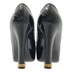 Louis Vuitton Patent Leather Monogram High Heels 39 Wine — view 3