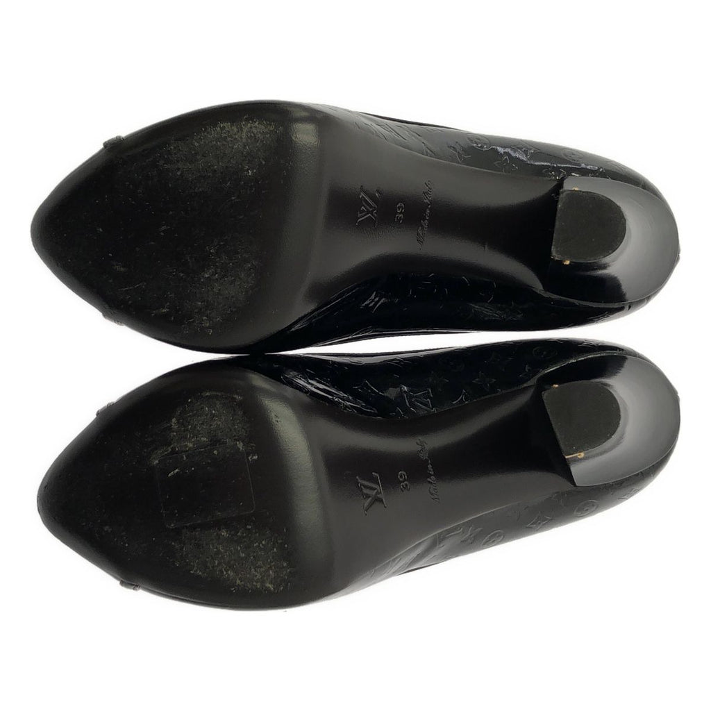 Louis Vuitton Patent Leather Monogram High Heels 39 Wine — view 5