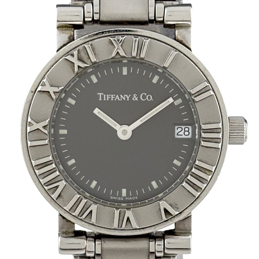 Tiffany & Co Atlas Watch SS Quartz Gray