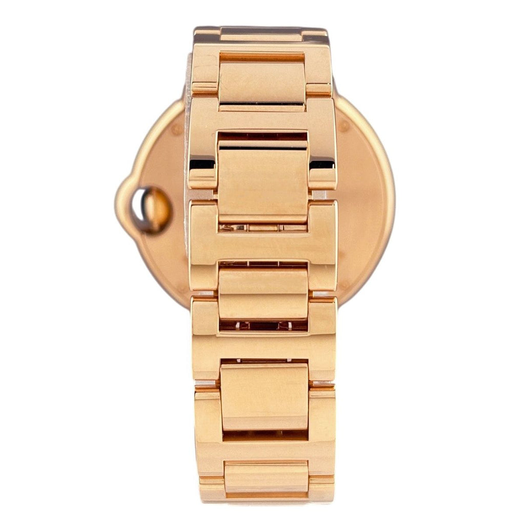 Cartier Baron Blue Rose Gold Watch PG Automatic Winding Silver — view 3