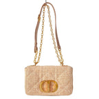 Dior Shoulder Bag Lucaro Small Light Pink Beige Leather