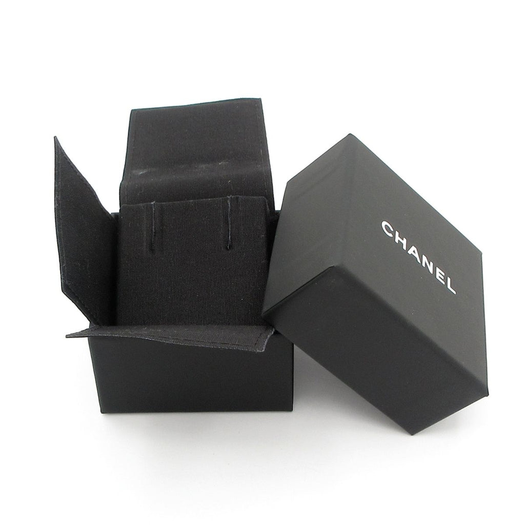 Chanel Earrings CC Logo Silver White Clear — view 7
