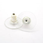 Chanel Earrings CC Logo Silver White Clear — view 6