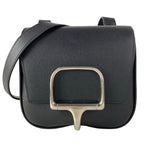 Hermes Shoulder Bag Della Cavalleria Mini Black Silver