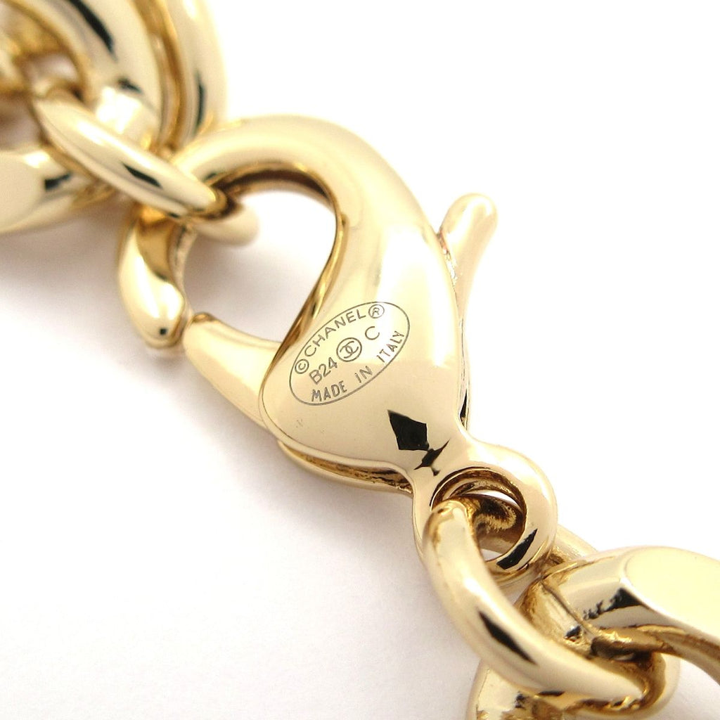 Chanel Choker CC Logo Gold Pink Multi Necklace — view 5