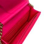 Chanel Wallet Boy Stitch Pink Chain Gold Metal Leather — view 4