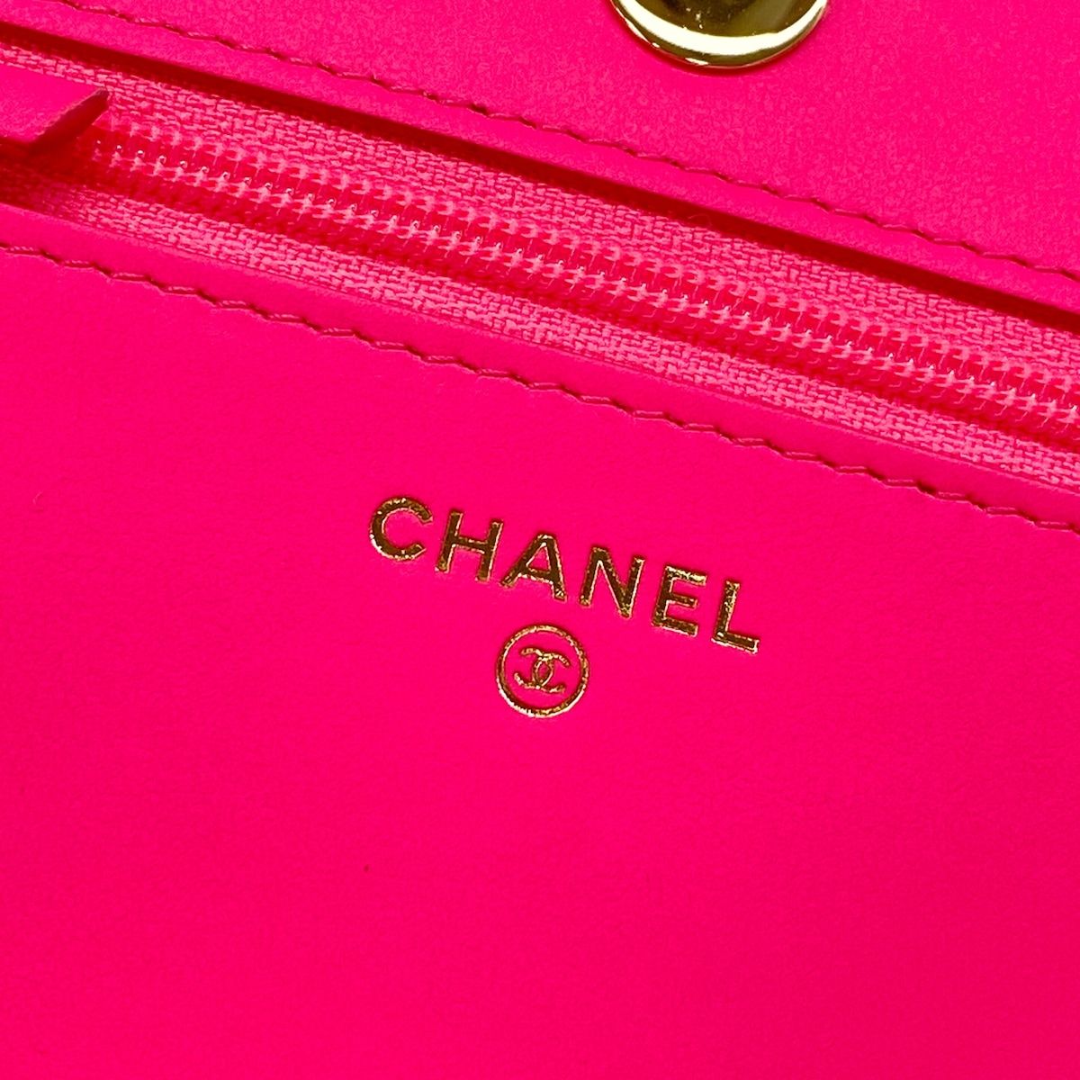 Chanel Wallet Boy Stitch Pink Chain Gold Metal Leather — view 6