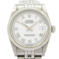 Rolex Watch Datejust Boys SS 19 Frames Remaining 4 Required OH White