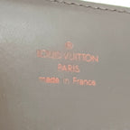 Louis Vuitton Broadway Damier Ebene Leather Brown Shoulder Bag Gold — view 4