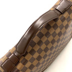 Louis Vuitton Broadway Damier Ebene Leather Brown Shoulder Bag Gold — view 6