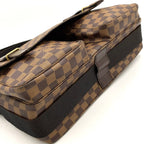 Louis Vuitton Broadway Damier Ebene Leather Brown Shoulder Bag Gold — view 7