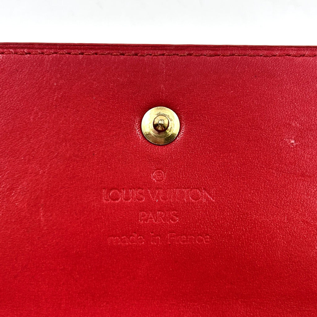 Louis Vuitton Porto Tresor International Epi Castilian Red Enamel Leather — view 4