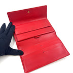 Louis Vuitton Porto Tresor International Epi Castilian Red Enamel Leather — view 3