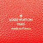 Louis Vuitton Zippy Wallet Monogram Empreinte Scarlet Leather Red Round Gold — view 4