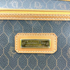 Dior Honeycomb Pattern Leather Brown Black Boston Bag Gold — view 4