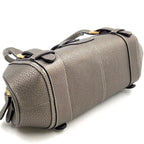 Loewe Senda Metallic Leather Brown Handbag Gold — view 5