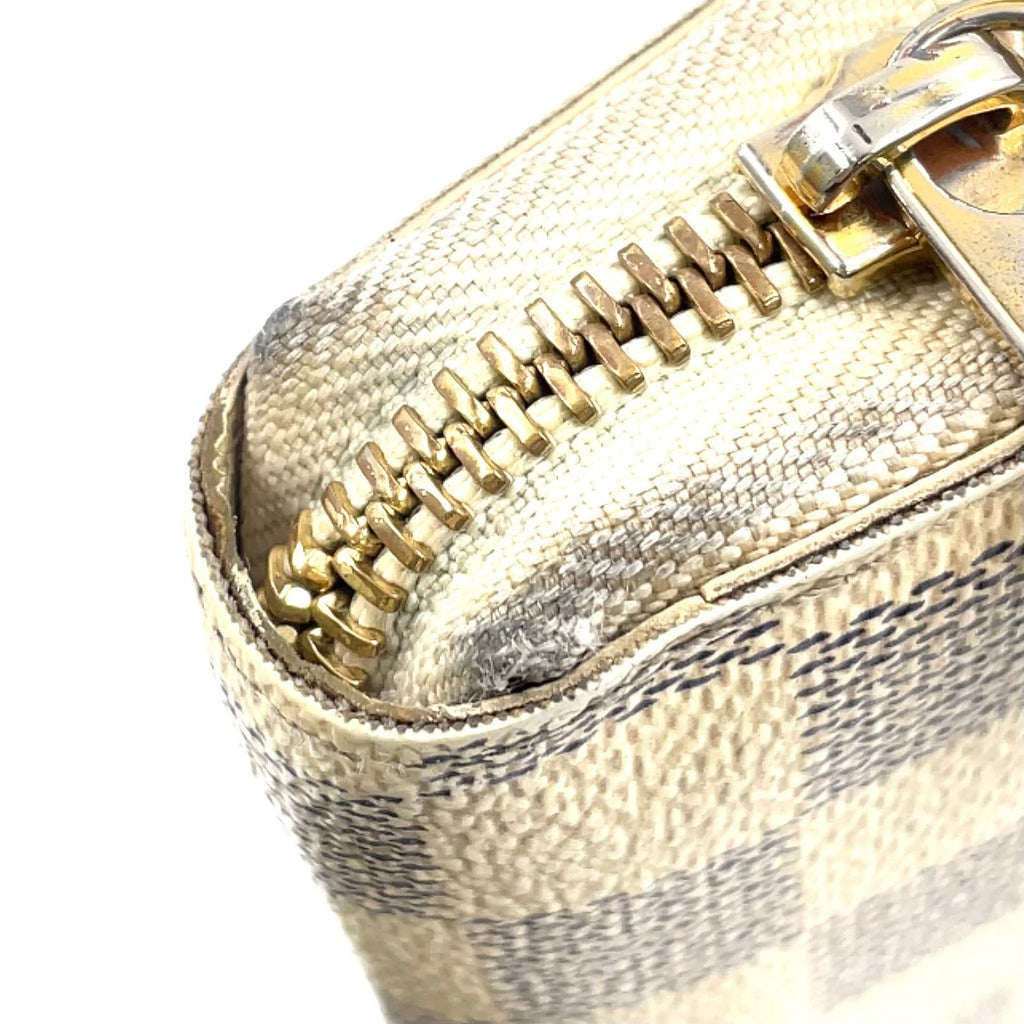 Louis Vuitton Zippy Wallet Damier Azur White Round Gold — view 8
