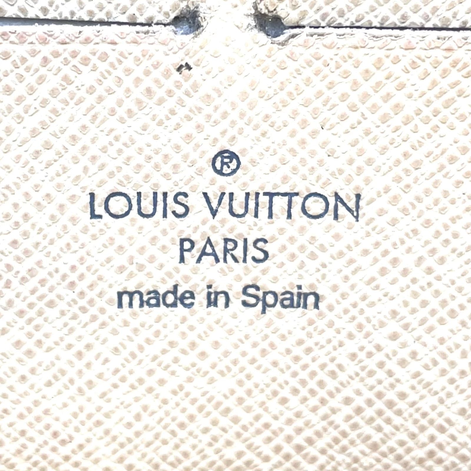 Louis Vuitton Zippy Wallet Damier Azur White Round Gold — view 4