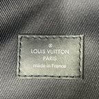 Louis Vuitton Apollo Monogram Eclipse Leather Black Backpack Silver — view 4