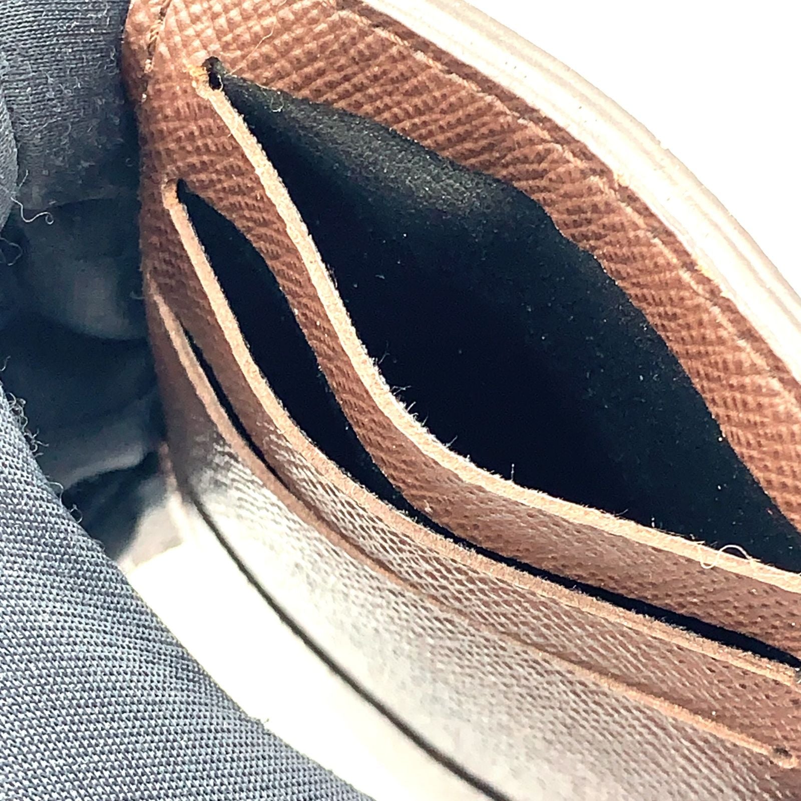Louis Vuitton Organizer de Poche Damier Graphite Leather Brown Card Case — view 8