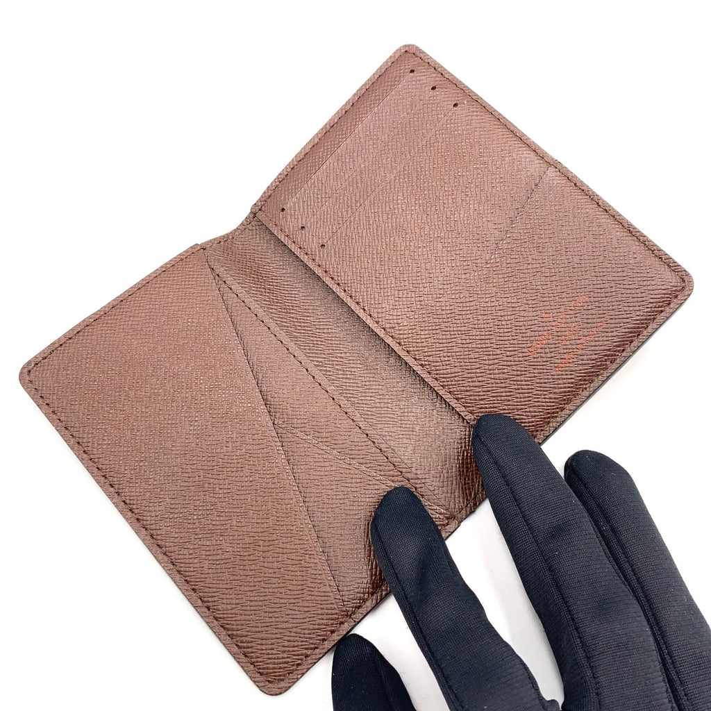 Louis Vuitton Organizer de Poche Damier Graphite Leather Brown Card Case — view 3
