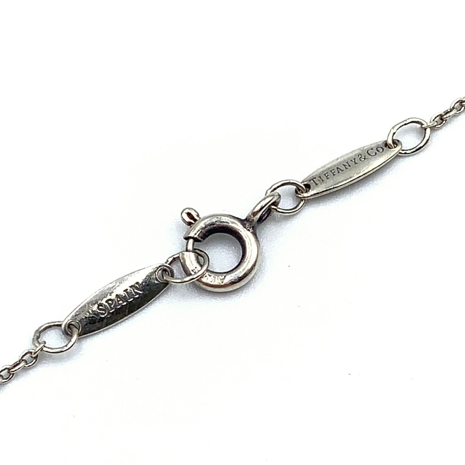 Tiffany & Co Diamond by the Yard Open Heart Clear Silver Bracelet — view 5