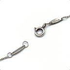 Tiffany & Co Diamond by the Yard Open Heart Clear Silver Bracelet — view 6