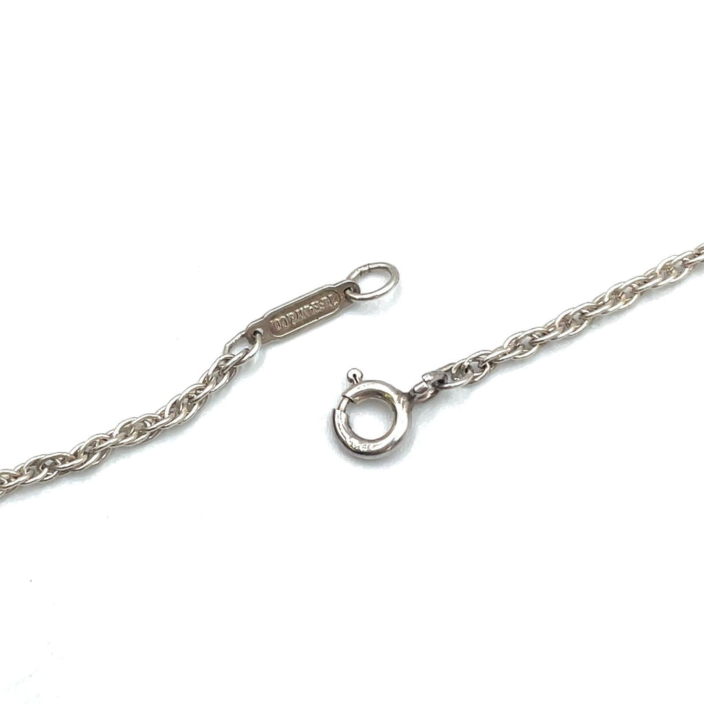 Tiffany & Co Twist Heart Yellow Gold Silver Necklace — view 8