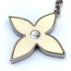 Louis Vuitton Bijou Sac Fleur de Epi Bag Charm Enamel Metal Silver White — view 4