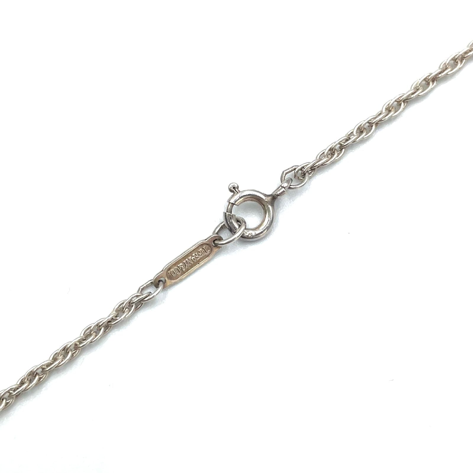 Tiffany & Co Twist Heart Yellow Gold Silver Necklace — view 7