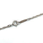 Tiffany & Co Twist Heart Yellow Gold Silver Necklace — view 4