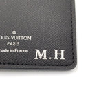 Louis Vuitton Portefeuille Brazza Taiga Initial Leather Black Bifold Wallet — view 5