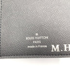 Louis Vuitton Portefeuille Brazza Taiga Initial Leather Black Bifold Wallet — view 4