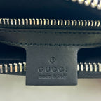 Gucci Soft GG Supreme Sherry Line Leather Dark Gray Black Multicolor Belt — view 4