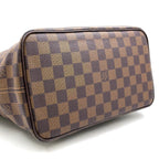 Louis Vuitton Saleya PM Damier Ebene Leather Brown Tote Gold — view 6