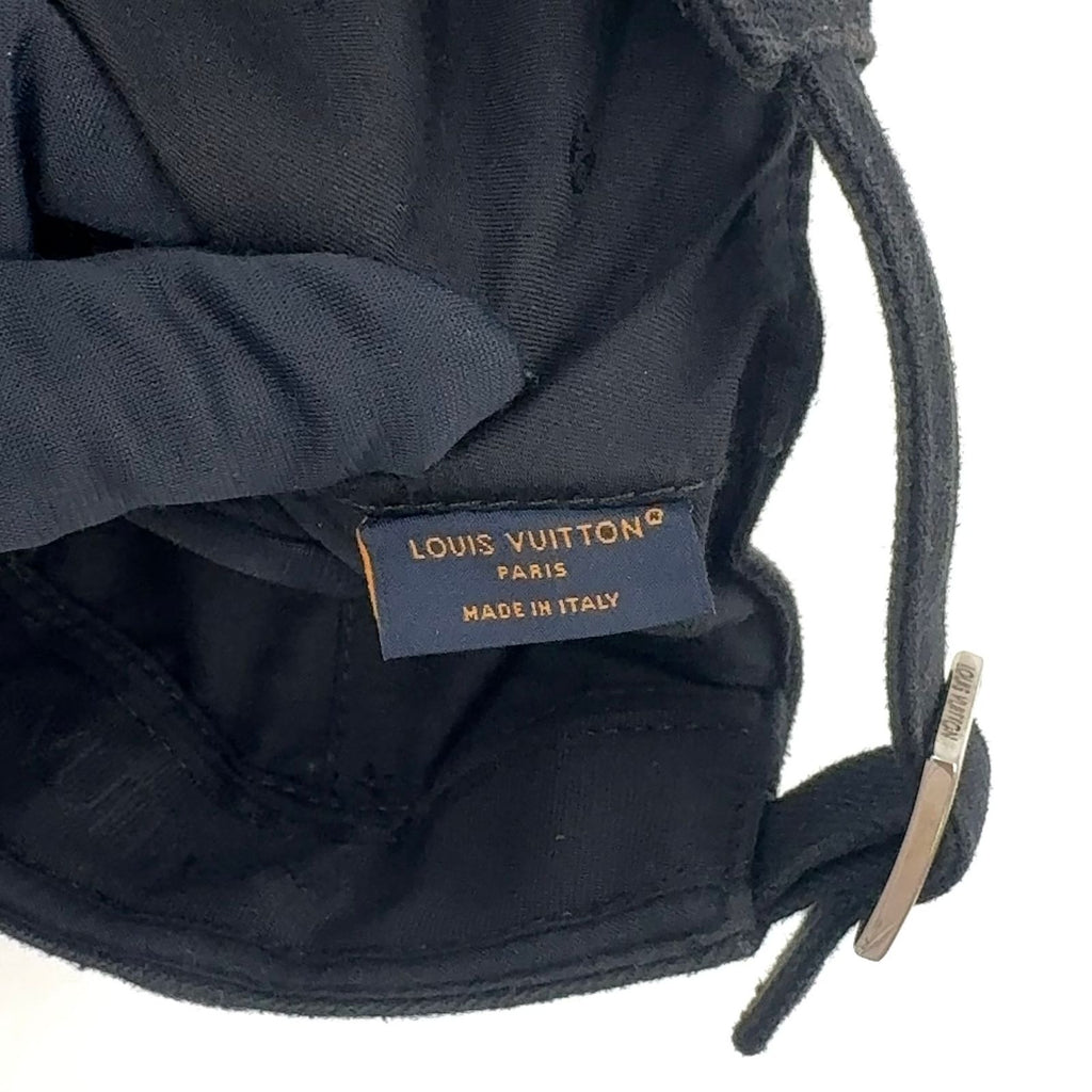 Louis Vuitton LV Smash Cotton Rayon Black White Hat Silver — view 5